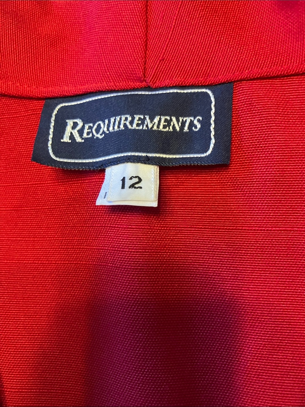 Requirements Bright Red Single-Button Blazer - Picture 2 of 2